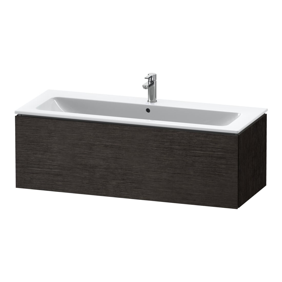 Duravit Meuble sous-lavabo L-Cube 122x48,1 cm, chêne foncé, 1 tiroir, suspendu