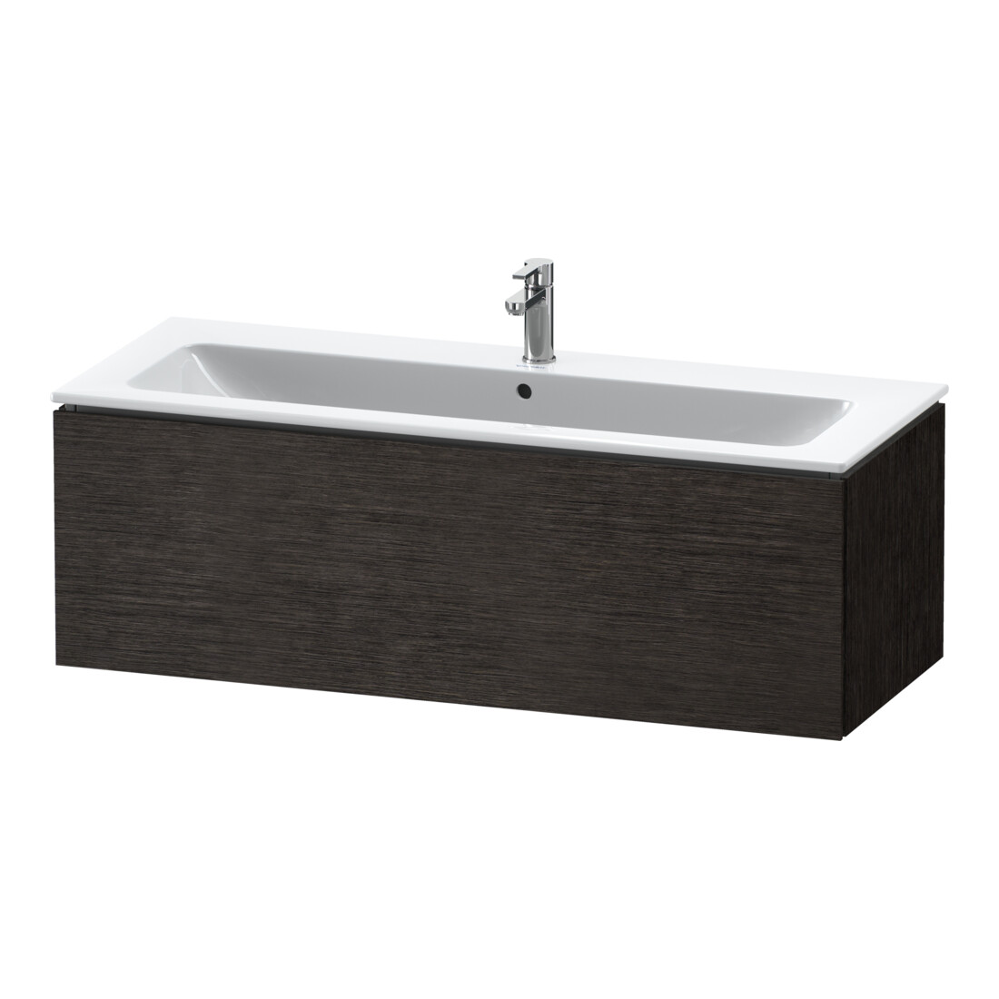 Duravit Meuble sous-lavabo L-Cube 122x48,1 cm, chêne foncé, 1 tiroir, suspendu