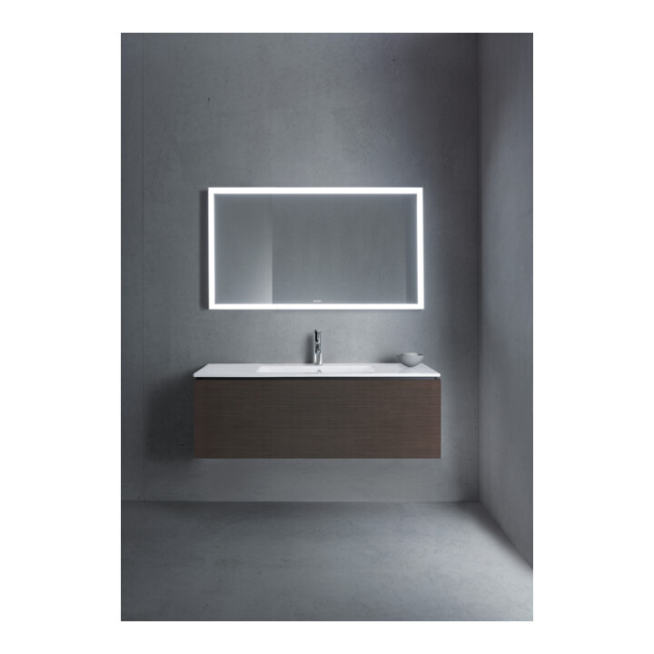 Duravit Meuble sous-lavabo L-Cube 122x48,1 cm, chêne foncé, 1 tiroir, suspendu