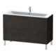 Duravit Meuble sous lavabo L-Cube 122x48,1 cm, chêne foncé, 2 tiroirs, vertical