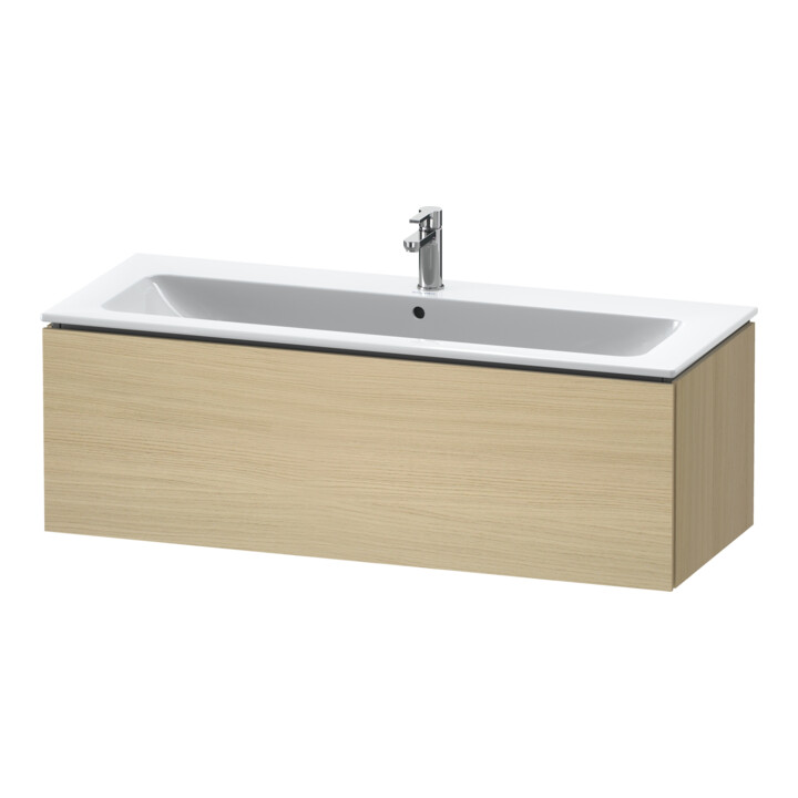 Duravit Meuble sous-lavabo L-Cube 122x48,1 cm, chêne méd., 1 tiroir, suspendu