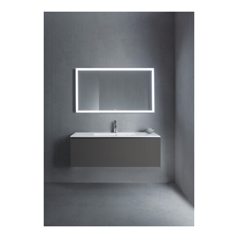 Duravit Meuble sous lavabo L-Cube 122x48,1 cm, graphite mat, 1 tiroir, suspendu
