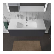 Duravit Meuble sous lavabo L-Cube 122x48,1 cm, graphite mat, 1 tiroir, suspendu-4