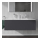 Duravit Meuble sous lavabo L-Cube 122x48,1 cm, graphite mat, 1 tiroir, suspendu
