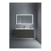 Duravit Meuble sous lavabo L-Cube 122x48,1 cm, graphite mat, 2 tiroirs, suspendu-4