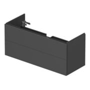 Duravit Meuble sous lavabo L-Cube 122x48,1 cm, graphite mat, 2 tiroirs, suspendu-2