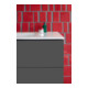 Duravit Meuble sous lavabo L-Cube 122x48,1 cm, graphite mat, 2 tiroirs, suspendu