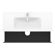 Duravit Meuble sous lavabo L-Cube 122x48,1 cm, graphite mat, 2 tiroirs, suspendu-5
