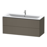 Duravit Meuble sous lavabo L-Cube 122x48,1 cm, gris mat, 2 tiroirs, suspendu-2