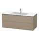 Duravit Meuble sous-lavabo L-Cube 122x48,1 cm, lei, 2 tiroirs, suspendu-1