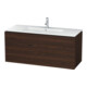 Duravit Meuble sous lavabo L-Cube 122x48,1 cm, noyer, 2 tiroirs, suspendu-1