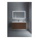 Duravit Meuble sous lavabo L-Cube 122x48,1 cm, noyer, 2 tiroirs, suspendu