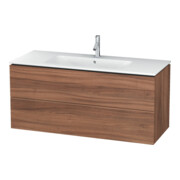 Duravit Meuble sous-lavabo L-Cube 122x48,1 cm, noyer naturel, 2 tiroirs, suspendu