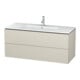 Duravit Meuble sous-lavabo L-Cube 122x48,1 cm, taupe, 2 tiroirs, suspendu-1