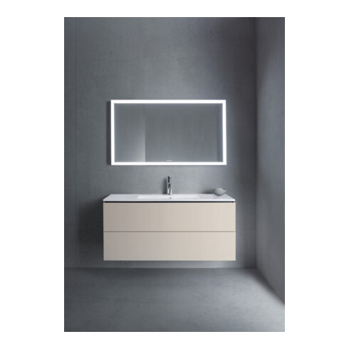 Duravit Meuble sous-lavabo L-Cube 122x48,1 cm, taupe, 2 tiroirs, suspendu