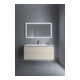Duravit Meuble sous-lavabo L-Cube 122x48,1 cm, taupe, 2 tiroirs, suspendu
