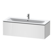 Duravit Meuble sous-lavabo L-Cube 122x48,1cm, blanc brillant, 1 tiroir, suspendu