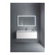 Duravit Meuble sous-lavabo L-Cube 122x48,1cm, blanc brillant, 1 tiroir, suspendu
