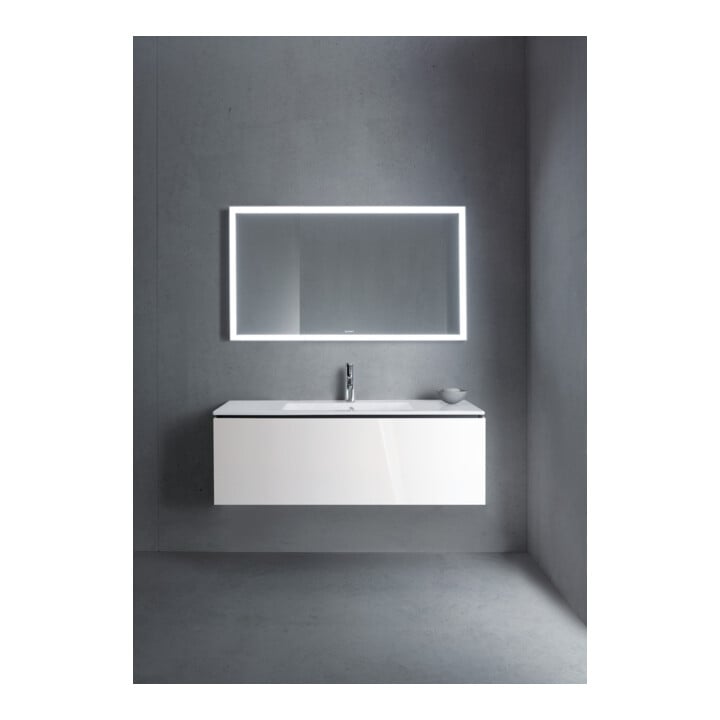 Duravit Meuble sous-lavabo L-Cube 122x48,1cm, blanc brillant, 1 tiroir, suspendu