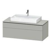 Duravit Meuble sous lavabo L-Cube 122x55 cm, blanc mat, 1 porte, 1 tiroir, suspendu