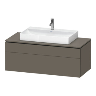 Duravit Meuble sous-lavabo L-Cube 122x55 cm, blanc mat, 1 porte, 1 tiroir, suspendu