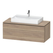 Duravit Meuble sous-lavabo L-Cube 122x55 cm, blanc mat, 1 porte, 1 tiroir, suspendu