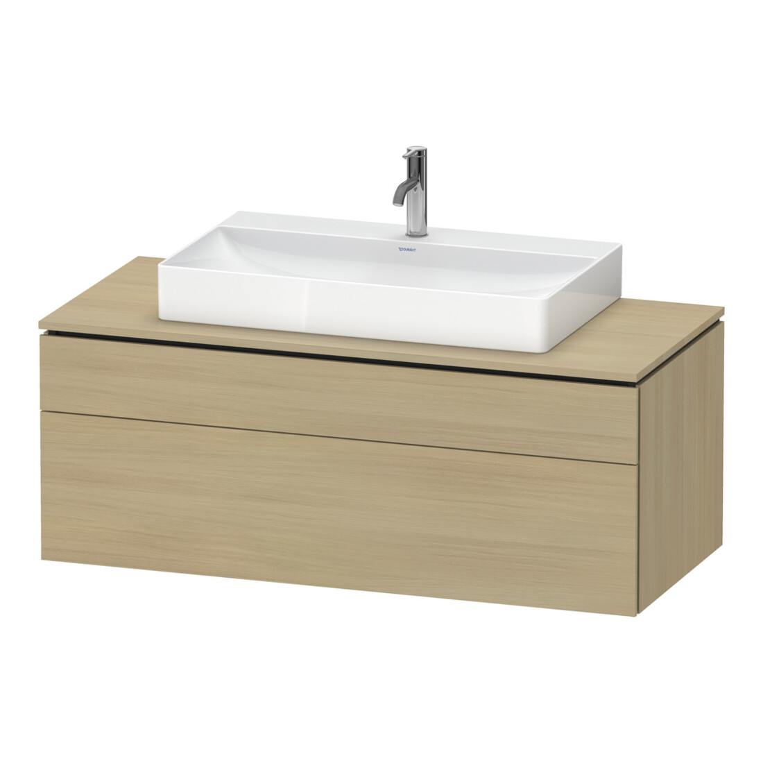 Duravit Meuble sous-lavabo L-Cube 122x55 cm, méd. E, 1 porte, 1 tiroir, suspendu