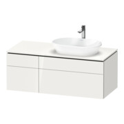 Duravit Meuble sous-lavabo L-Cube 122x55x48,2 cm, AS R, blanc brillant, 1 tiroir-1