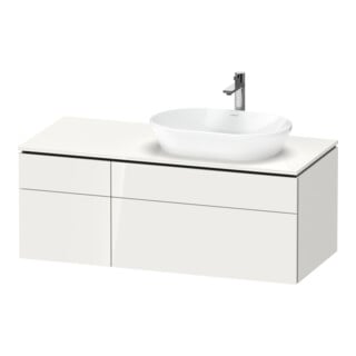 Duravit Meuble sous-lavabo L-Cube 122x55x48,2cm, AS R, blanc brillant, 1 porte, système coulissant