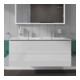 Duravit Meuble sous-lavabo L-Cube 129x48,1x55 cm, 2 tiroirs, suspendu, blanc brillant-2