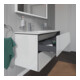 Duravit Meuble sous-lavabo L-Cube 129x48,1x55 cm, 2 tiroirs, suspendu, blanc brillant