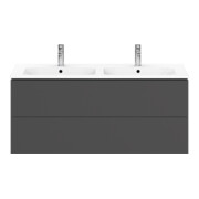 Duravit Meuble sous lavabo L-Cube 129x48,1x55 cm, 2 tiroirs, suspendu, graph ma-4