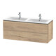 Duravit Meuble sous-lavabo L-Cube 129x48,1x55 cm, 2 tiroirs, suspendu, marbre œuf-1