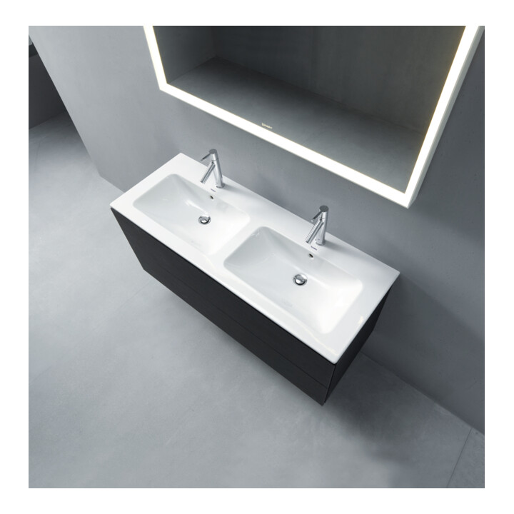 Duravit Meuble sous-lavabo L-Cube 129x48,1x55 cm, 2 tiroirs, wd, chêne foncé structuré
