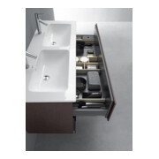 Duravit Meuble sous-lavabo L-Cube 129x48,1x55 cm, 2 tiroirs, wd, chêne foncé structuré-5