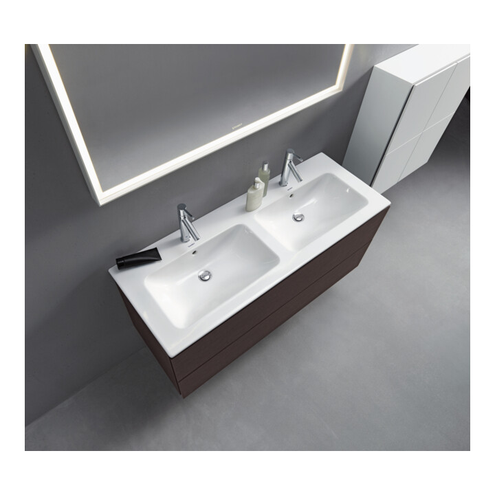 Duravit Meuble sous-lavabo L-Cube 129x48,1x55 cm, 2 tiroirs, wd, chêne foncé structuré