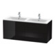Duravit Meuble sous-lavabo L-Cube 129x48,1x55 cm, 4 tiroirs, suspendu, blanc brillant-1