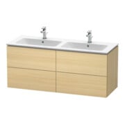 Duravit Meuble sous lavabo L-Cube 129x48,1x55 cm, 4 tiroirs, suspendu, blanc mat-1