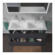 Duravit Meuble sous-lavabo L-Cube 129x48,1x55 cm, 4 tiroirs, suspendu, graph ma-4