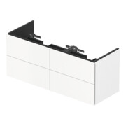 Duravit Meuble sous-lavabo L-Cube 129x48,1x55cm, 4 tiroirs, suspendu, blanc mat-4