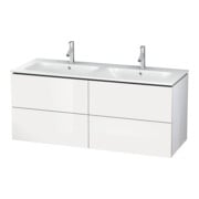 Duravit Meuble sous lavabo L-Cube 129x48,1x55cm, 4 tiroirs, wd, façade laquée brillant-3