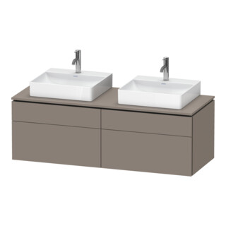 Duravit Meuble sous lavabo L-Cube 142x55x48,2 cm, 2 tiroirs, blanc mat, k EinrSy