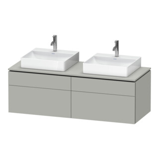 Duravit Meuble sous-lavabo L-Cube 142x55x48,2 cm, 2 tiroirs, blanc mat, système encastré