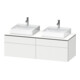 Duravit Meuble sous-lavabo L-Cube 142x55x48,2 cm, 2 tiroirs, blanc mat, système soft-close-1