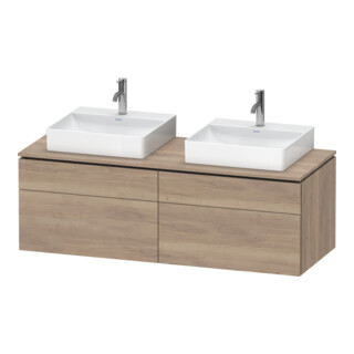 Duravit Meuble sous-lavabo L-Cube 142x55x48,2 cm, 2 tiroirs, E ma, k EinrSy
