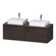 Duravit Meuble sous lavabo L-Cube 142x55x48,2 cm, 2 tiroirs, gris clair, système d'ouverture k-1