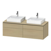 Duravit Meuble sous lavabo L-Cube 142x55x48,2 cm, 2 tiroirs, méd. E, k EinrSy
