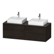 Duravit Meuble sous-lavabo L-Cube 142x55x48,2 cm, 2 tiroirs, N ge, k EinrSy