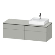 Duravit Meuble sous lavabo L-Cube 142x55x48,2 cm, 2 tiroirs, wd, à droite, bg ma