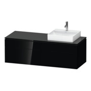 Duravit Meuble sous-lavabo L-Cube 142x55x48,2 cm, 2 tiroirs, wd, à droite, blanc brillant-1